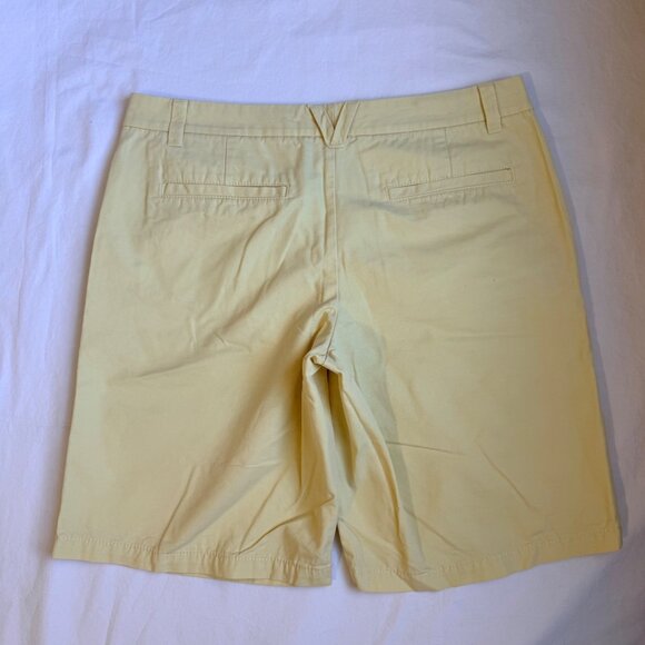 Khakis By Gap Boyfriend Roll-Up Womens Yellow Cotton Shorts Size 6 - Picture 10 of 10